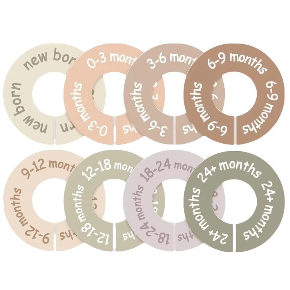 Baby Clothing Hanger Dividers - 68/9 pièces Séparateurs de taille pour