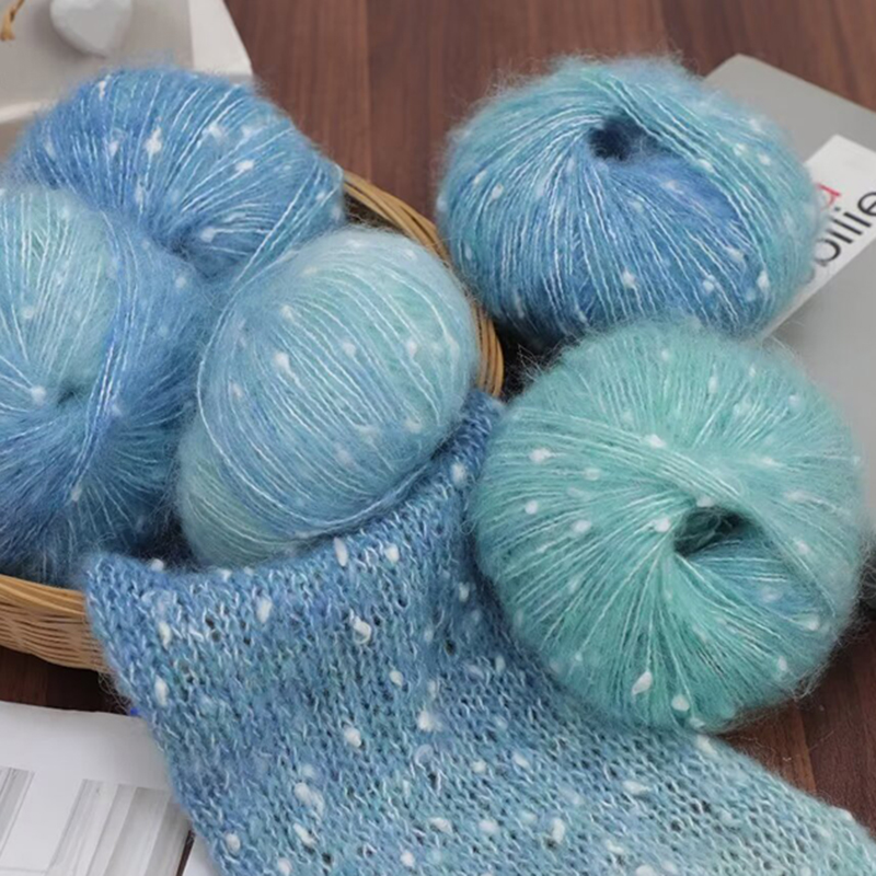 Baby Clothing Yarn - Fil d'alpaga mohair au crochet, points