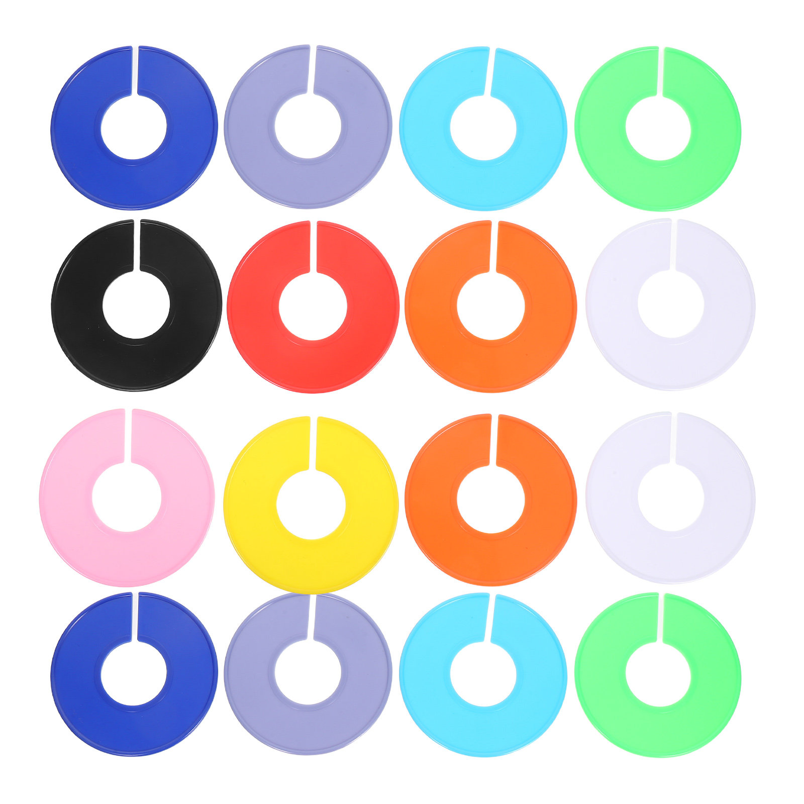 Baby Clothing Hanger Dividers - 30 séparateurs ronds en plastique pour