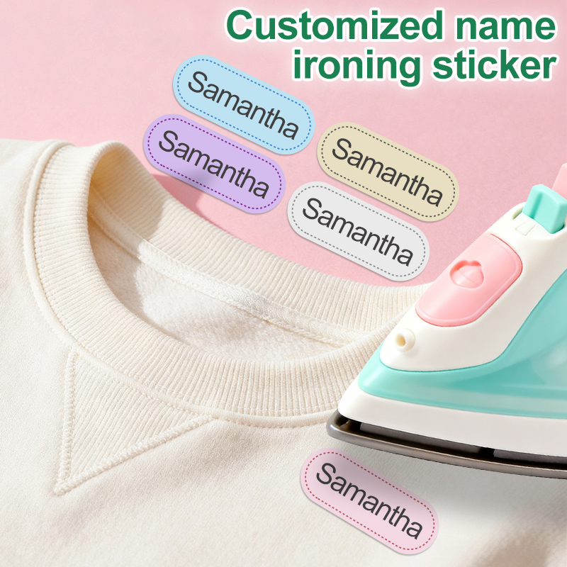 Baby Clothing Labels - Étiquettes pour repasser-pour coton-personnalisées pour l'école,