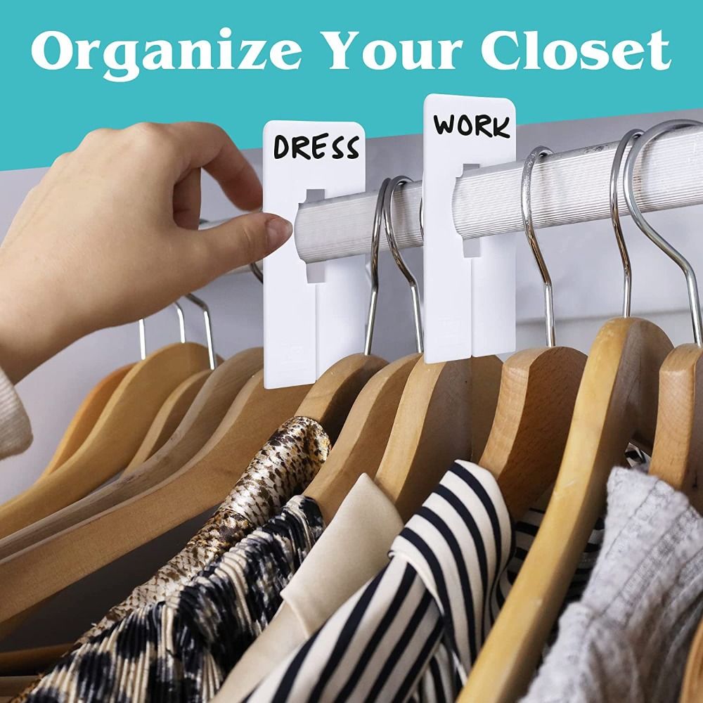Baby Clothing Hanger Dividers - Étiquettes pour vêtements, anneau de marquage