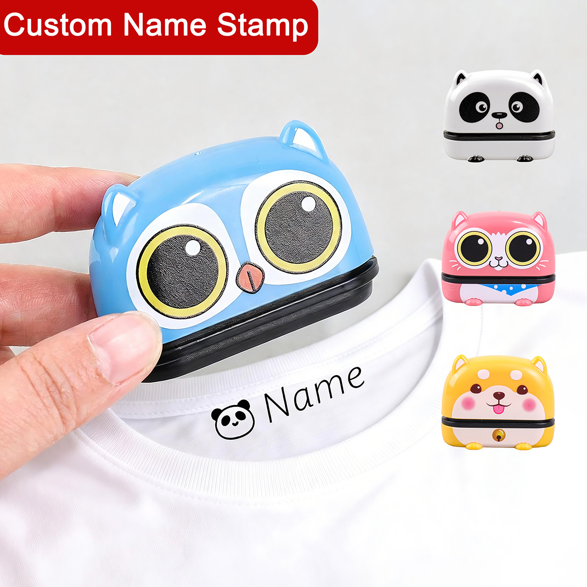 Baby Clothing Labels - Tampon de nom personnalisé mignon, sceau