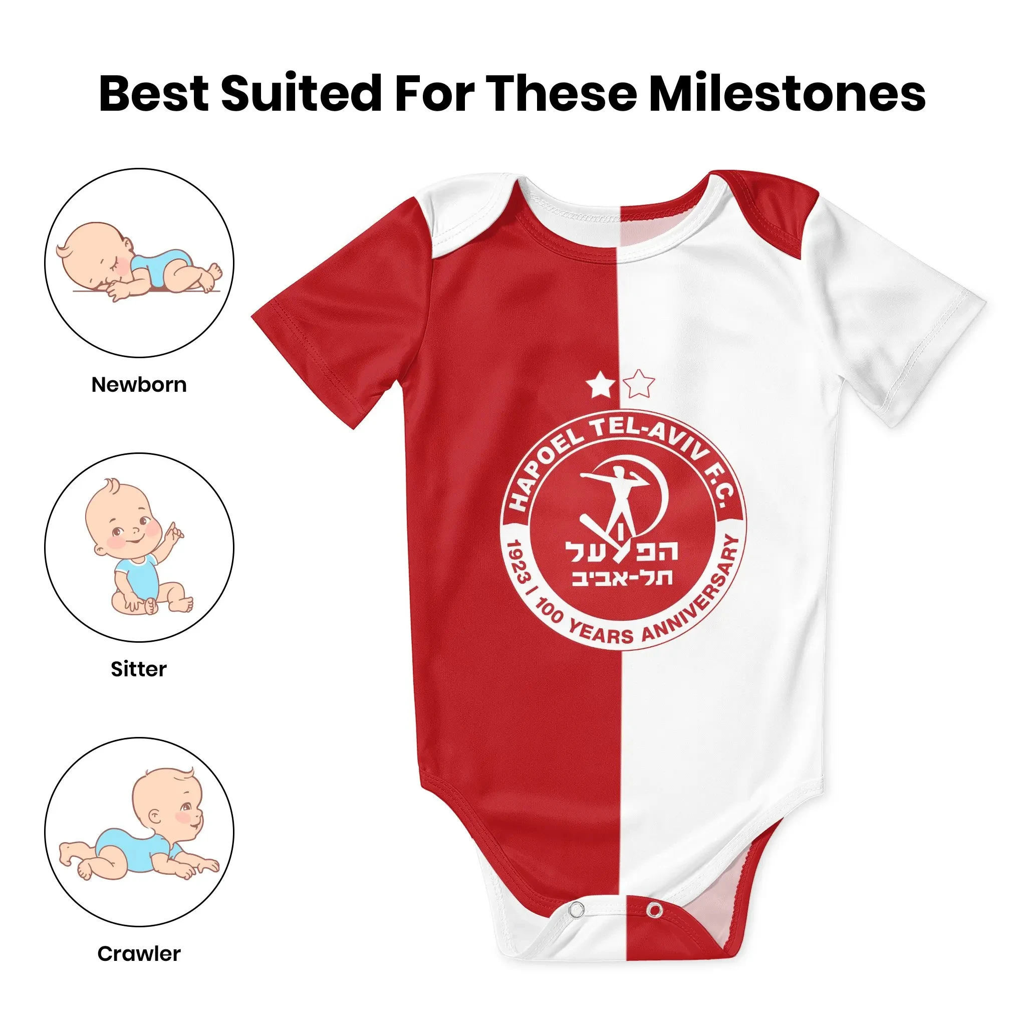 Hapoel Tel Aviv body bébé chem - Romper Onesie Baby avis et prix