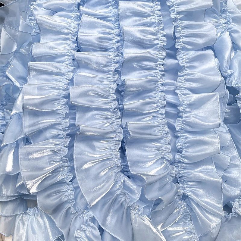 Tissu plissé en dentelle perlé - Baby Clothing Yarn avis et prix